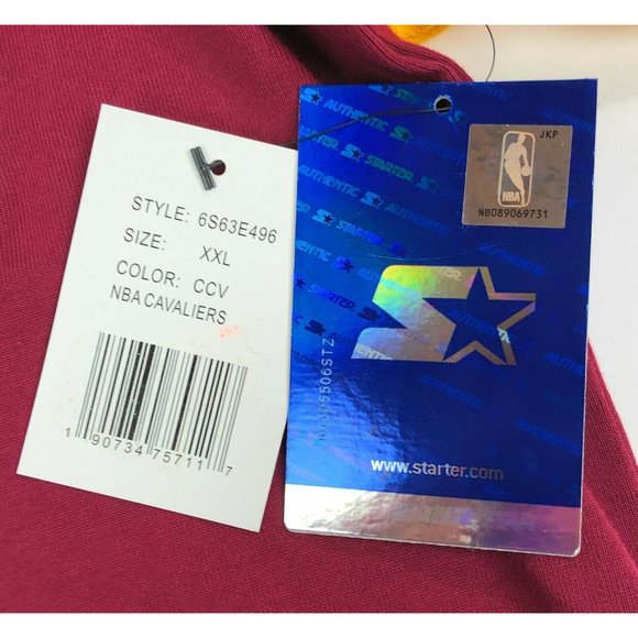 Cleveland Cavaliers Starter NBA Mens 2XL Button Front Sewn Baseball Jersey Shirt - Picture 7 of 10